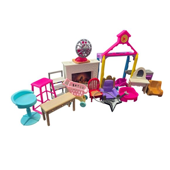 Dollhouse Furniture Toy Large Lot Mixed Scales - Picture 3 of 10